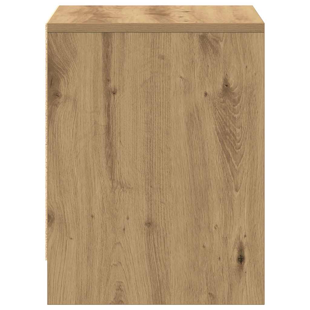 Nachttisch 2 pcs Eiche handwerklich 45 x 34 x 44.5 cm