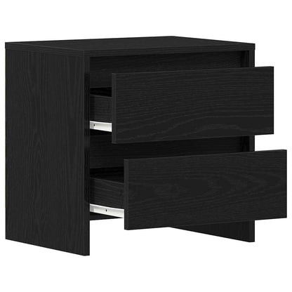 Nachttisch 2 pcs Schwarze Eiche 45 x 34 x 44.5 cm Holzwerkstoff