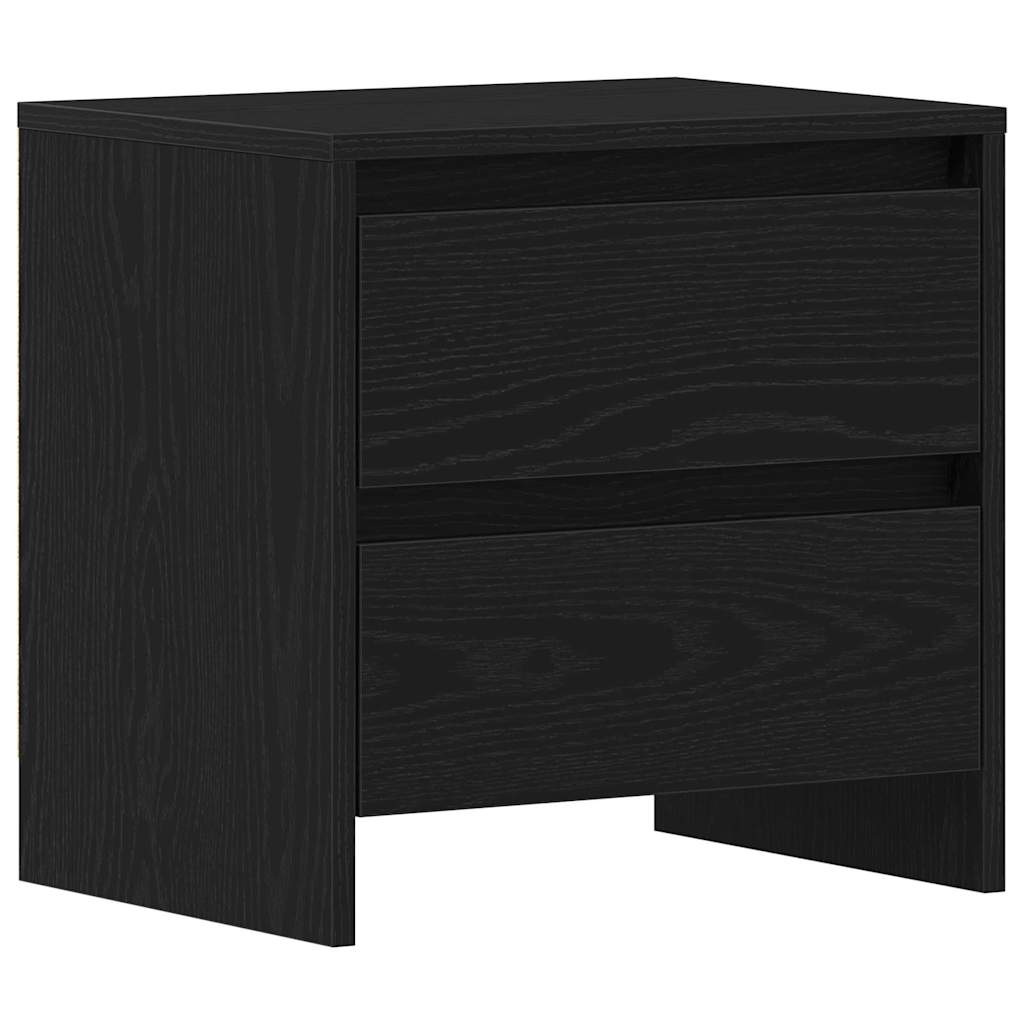 Nachttisch 2 pcs Schwarze Eiche 45 x 34 x 44.5 cm Holzwerkstoff