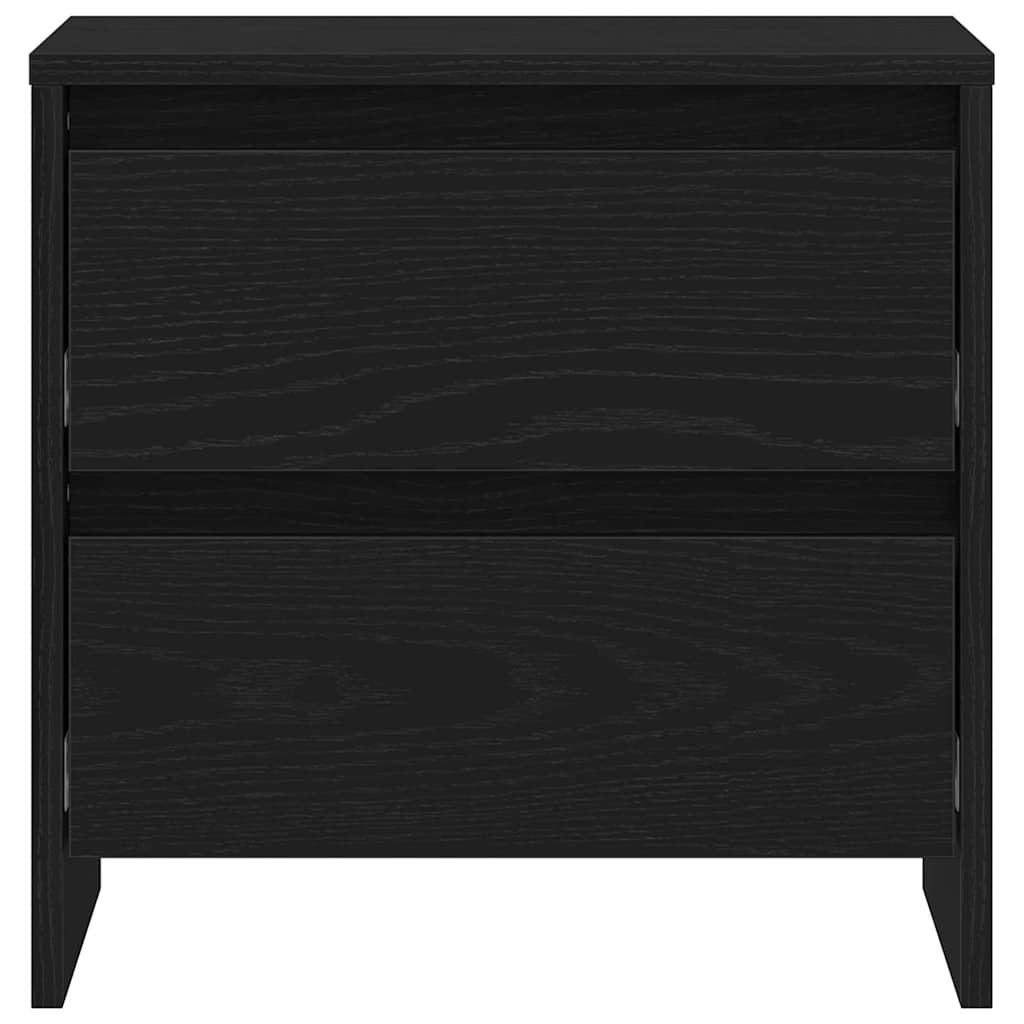 Nachttisch 2 pcs Schwarze Eiche 45 x 34 x 44.5 cm Holzwerkstoff