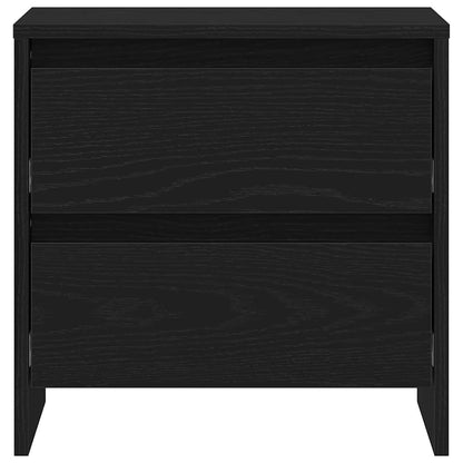Nachttisch 2 pcs Schwarze Eiche 45 x 34 x 44.5 cm Holzwerkstoff