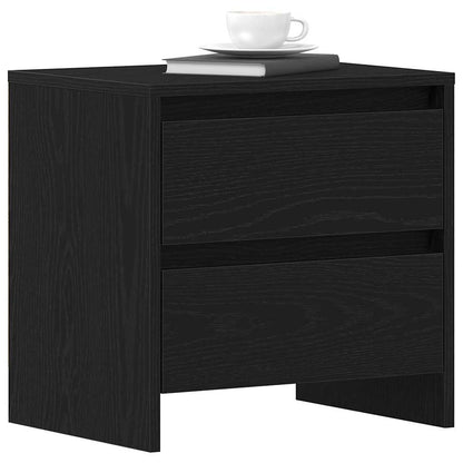 Nachttisch 2 pcs Schwarze Eiche 45 x 34 x 44.5 cm Holzwerkstoff