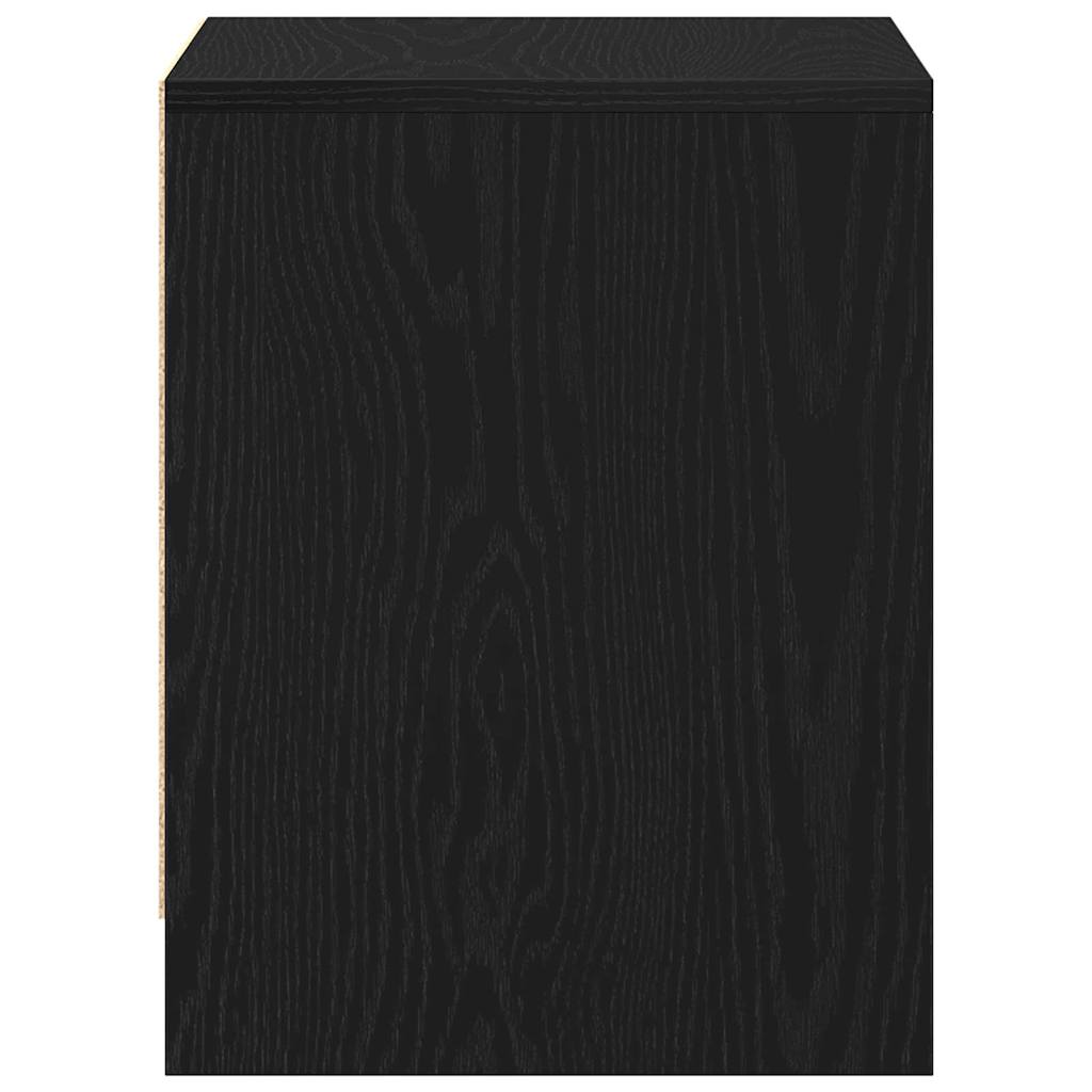 Nachttisch 2 pcs Schwarze Eiche 45 x 34 x 44.5 cm Holzwerkstoff