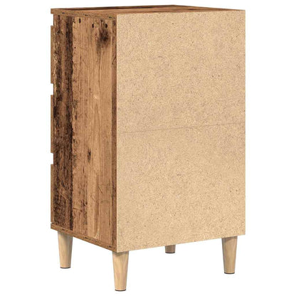Nachttisch mit Schubladen Altholz 40 x 35 x 70 cm Holzwerkstoff