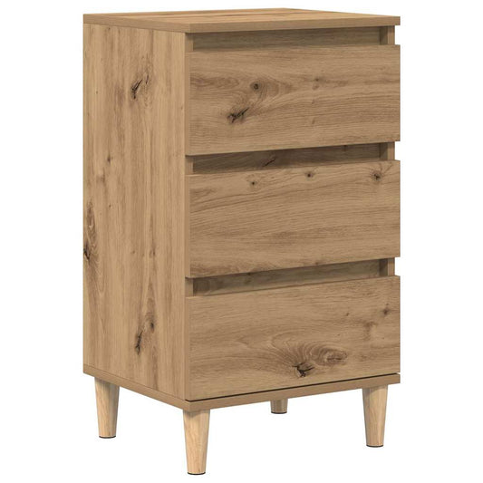 Nachttisch Eiche handwerklich 40 x 35 x 70 cm Holzwerkstoff