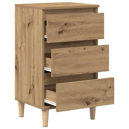 Nachttisch Eiche handwerklich 40 x 35 x 70 cm Holzwerkstoff