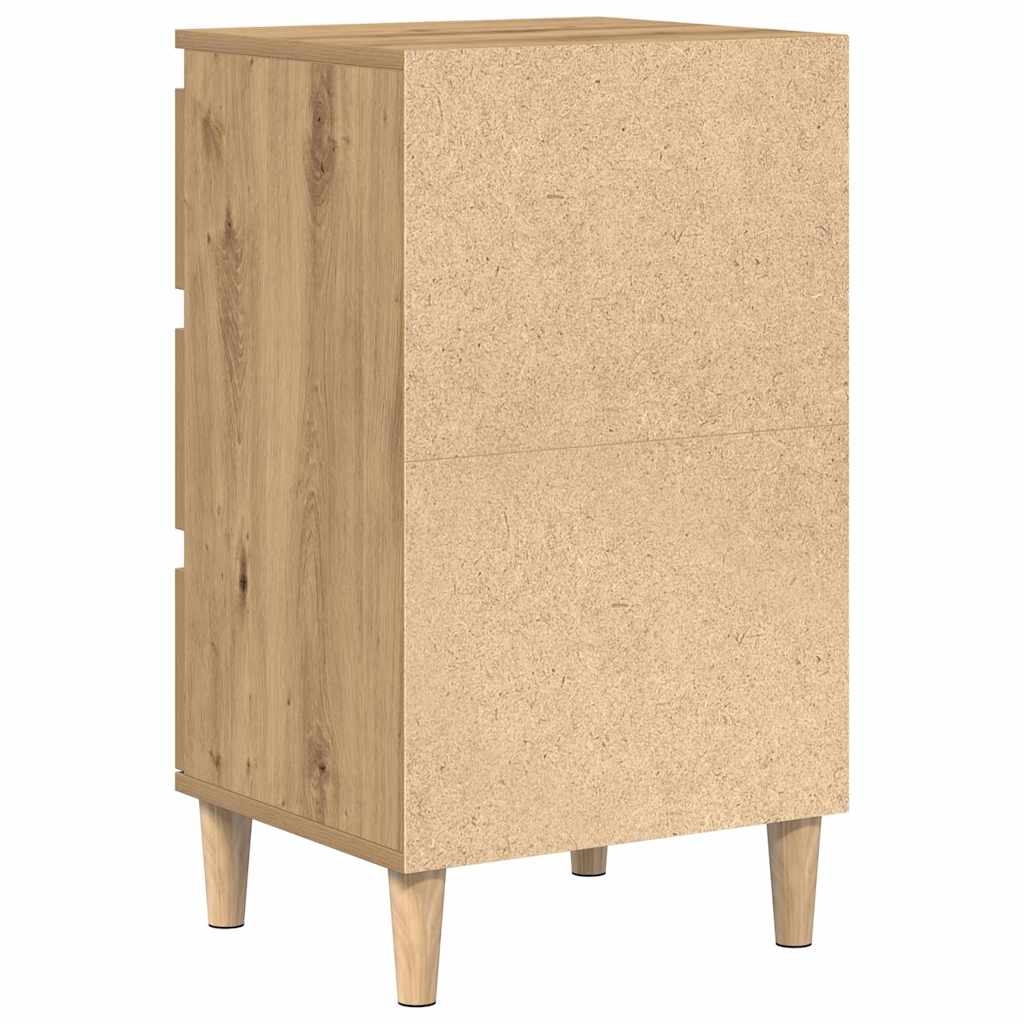 Nachttisch Eiche handwerklich 40 x 35 x 70 cm Holzwerkstoff
