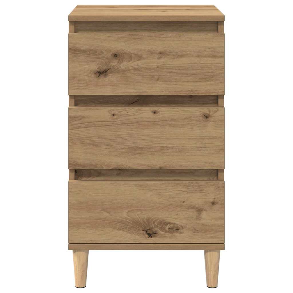 Nachttisch Eiche handwerklich 40 x 35 x 70 cm Holzwerkstoff