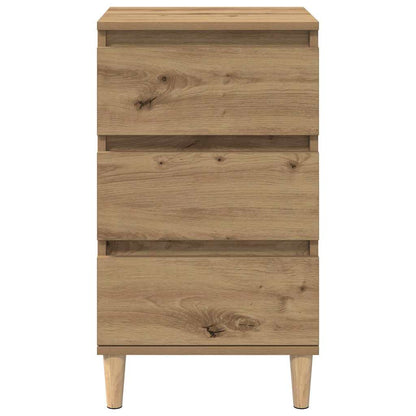Nachttisch Eiche handwerklich 40 x 35 x 70 cm Holzwerkstoff