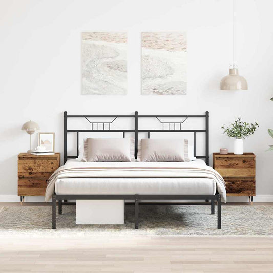 Nachttisch 2 pcs Altholz 40 x 35 x 50 cm Holzwerkstoff