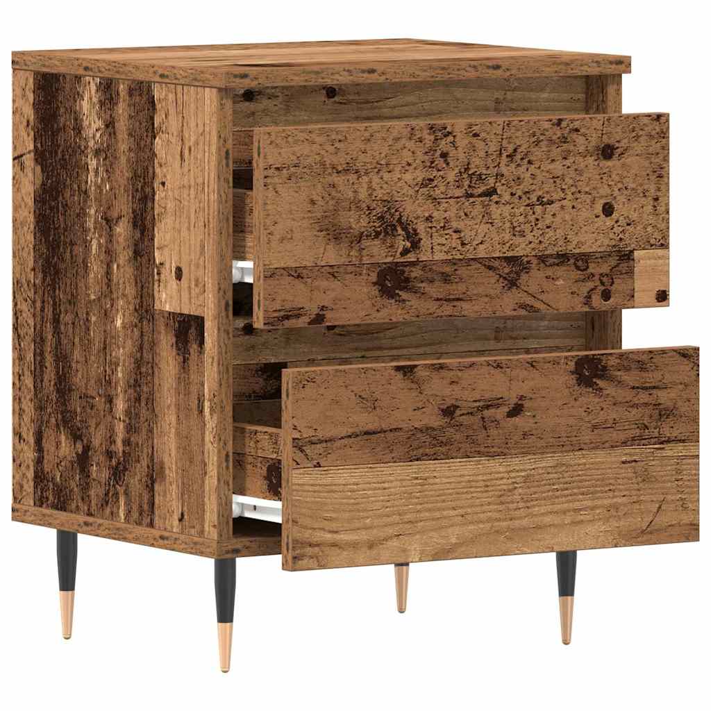 Nachttisch 2 pcs Altholz 40 x 35 x 50 cm Holzwerkstoff