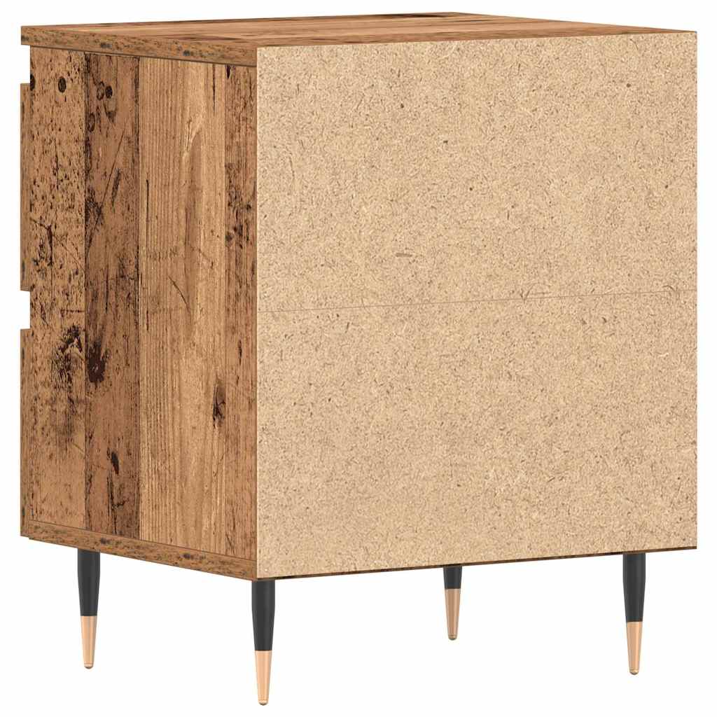 Nachttisch 2 pcs Altholz 40 x 35 x 50 cm Holzwerkstoff