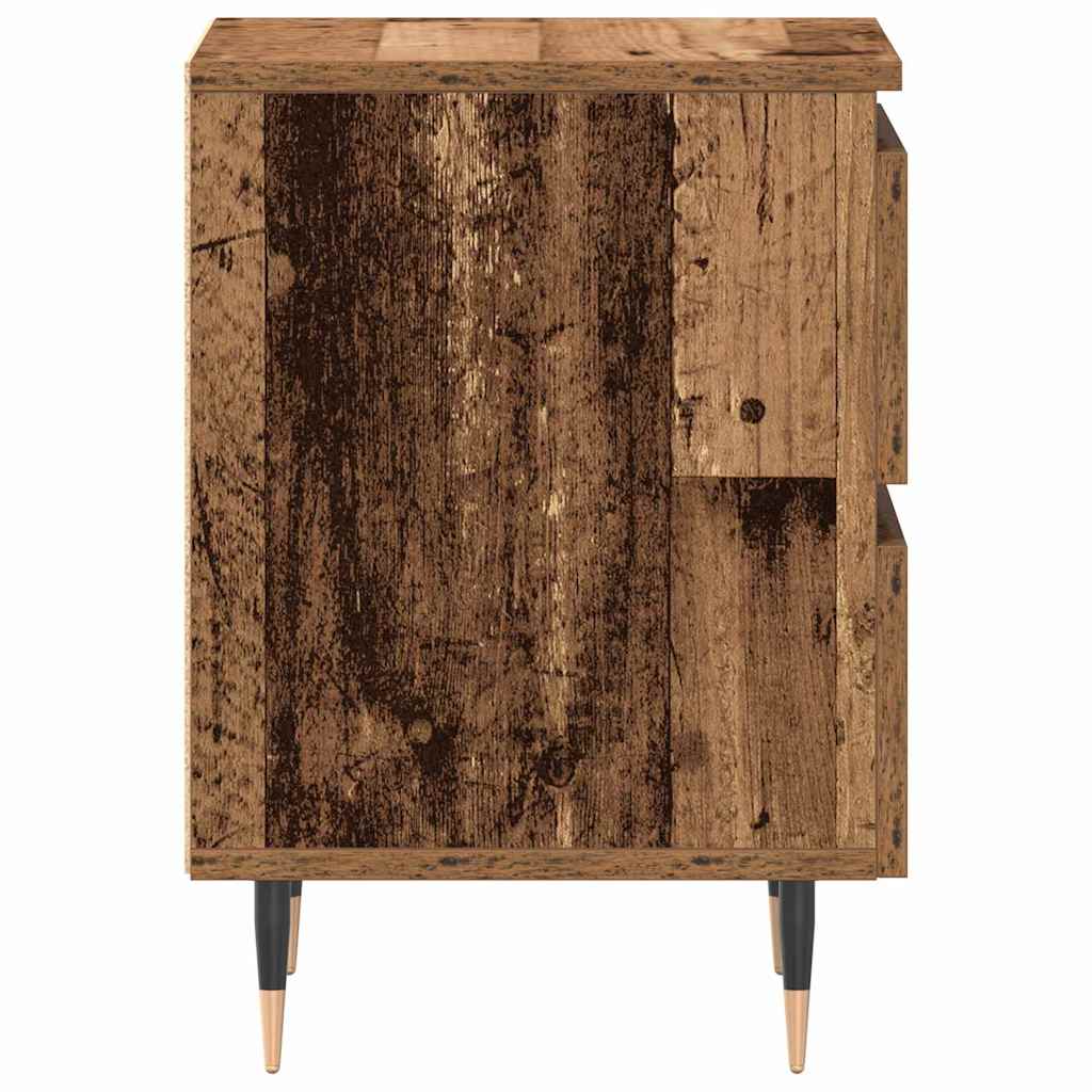 Nachttisch 2 pcs Altholz 40 x 35 x 50 cm Holzwerkstoff