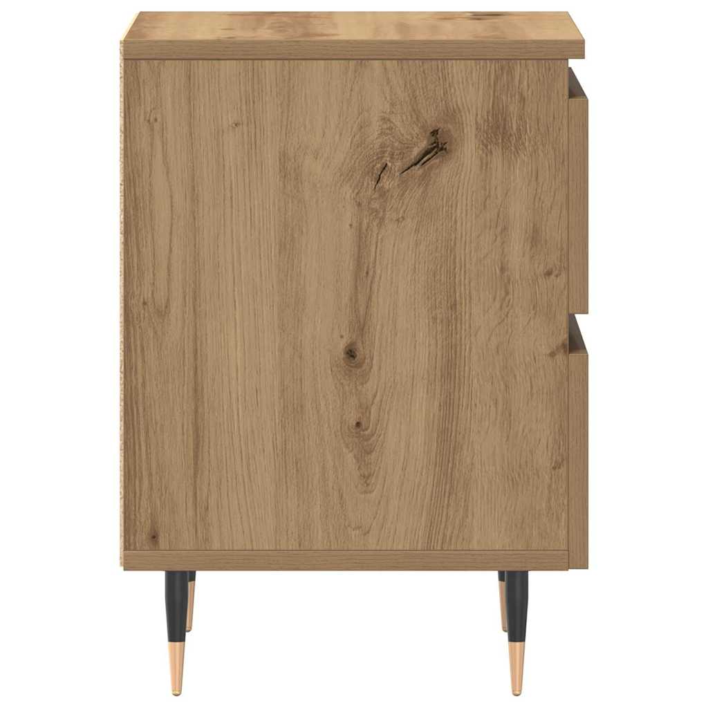Nachttisch Eiche handwerklich 40 x 35 x 50 cm Holzwerkstoff