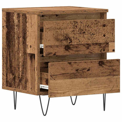 Nachttisch 2 pcs Altholz 40 x 35 x 50 cm Holzwerkstoff