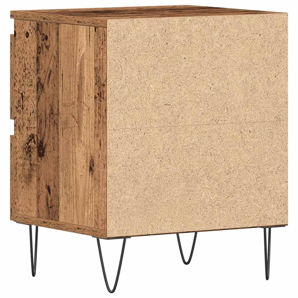 Nachttisch 2 pcs Altholz 40 x 35 x 50 cm Holzwerkstoff