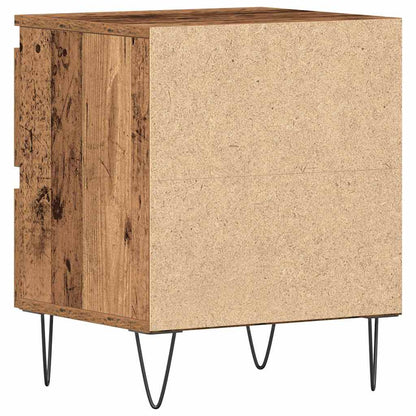 Nachttisch 2 pcs Altholz 40 x 35 x 50 cm Holzwerkstoff