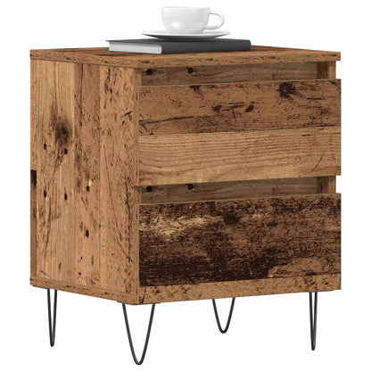 Nachttisch 2 pcs Altholz 40 x 35 x 50 cm Holzwerkstoff