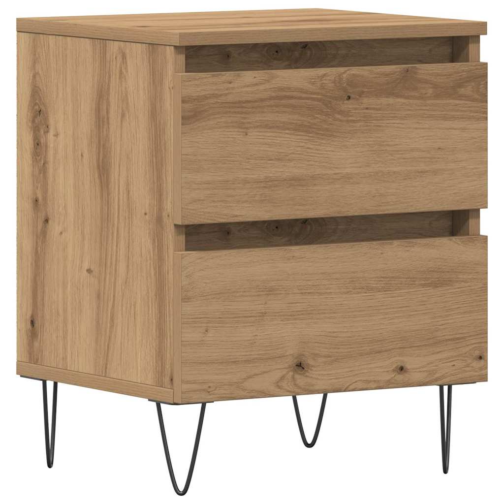Nachttisch Eiche handwerklich 40 x 35 x 50 cm Holzwerkstoff