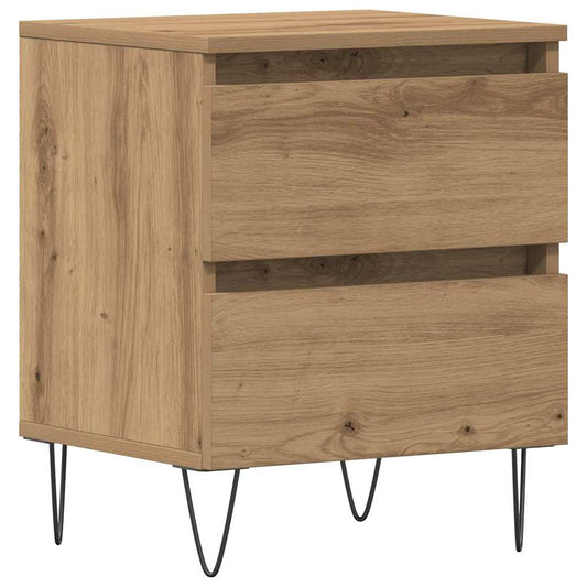 Nachttisch Eiche handwerklich 40 x 35 x 50 cm Holzwerkstoff