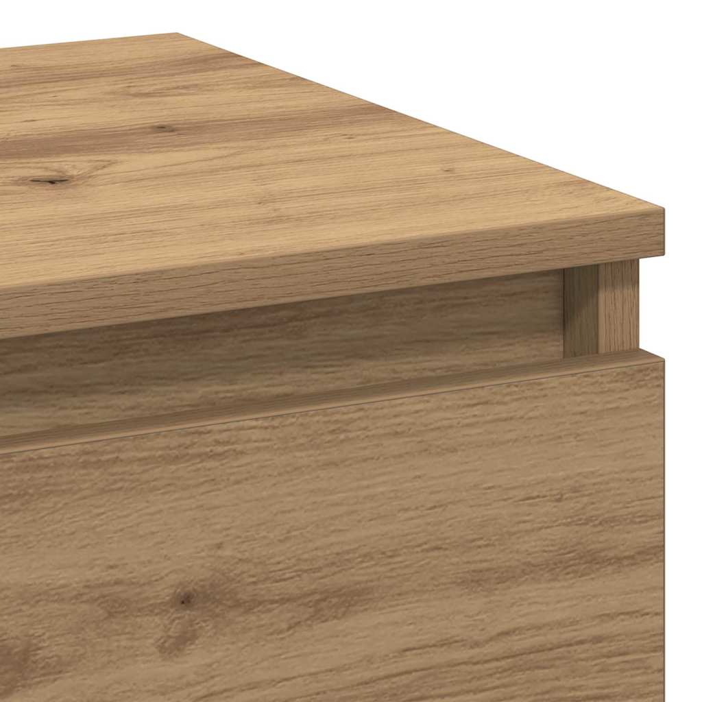 Nachttisch 2 pcs Eiche handwerklich 40 x 35 x 50 cm