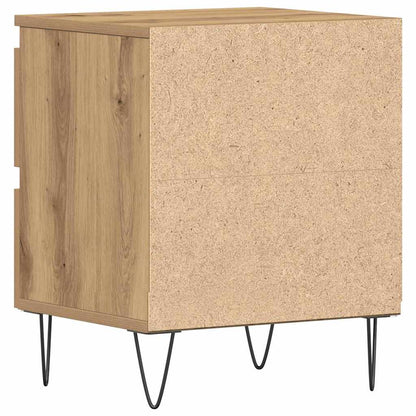 Nachttisch 2 pcs Eiche handwerklich 40 x 35 x 50 cm