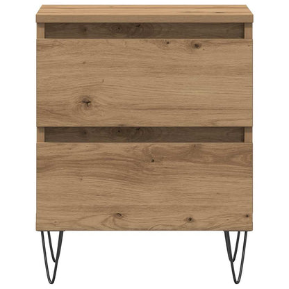 Nachttisch 2 pcs Eiche handwerklich 40 x 35 x 50 cm
