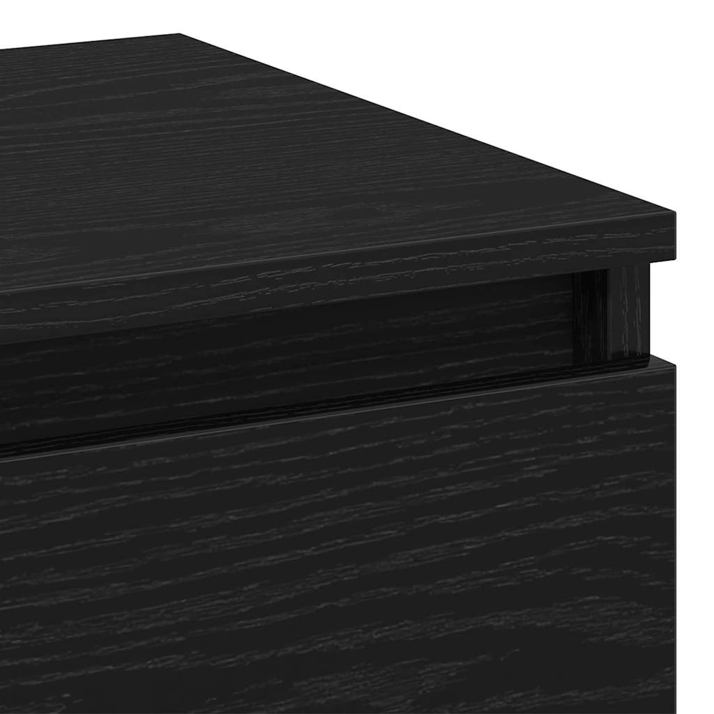 Nachttisch 2 pcs Schwarze Eiche 40 x 35 x 50 cm Holzwerkstoff