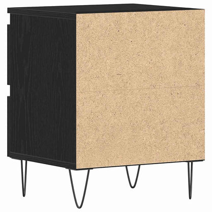 Nachttisch 2 pcs Schwarze Eiche 40 x 35 x 50 cm Holzwerkstoff