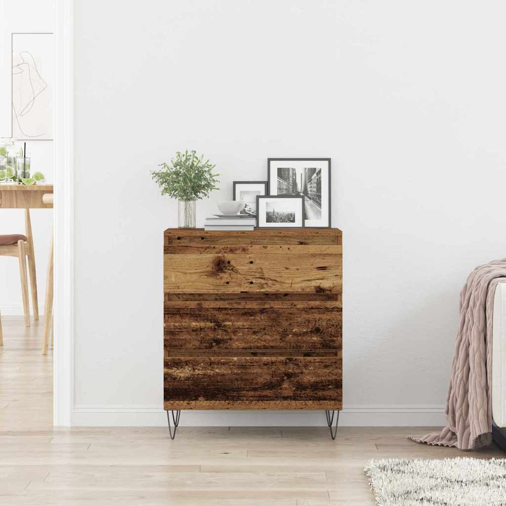 Sideboard mit Schubladen Altholz 60 x 35 x 70 cm Holzwerkstoff