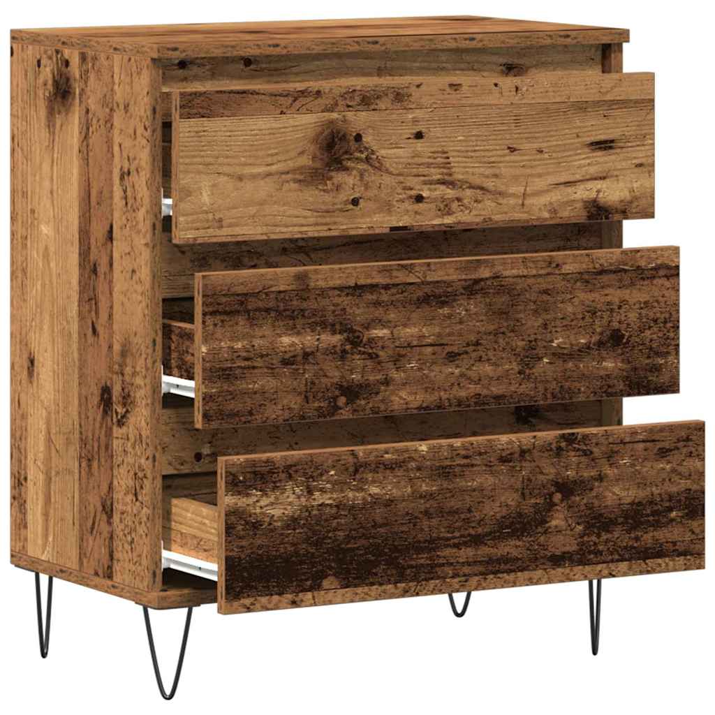 Sideboard mit Schubladen Altholz 60 x 35 x 70 cm Holzwerkstoff