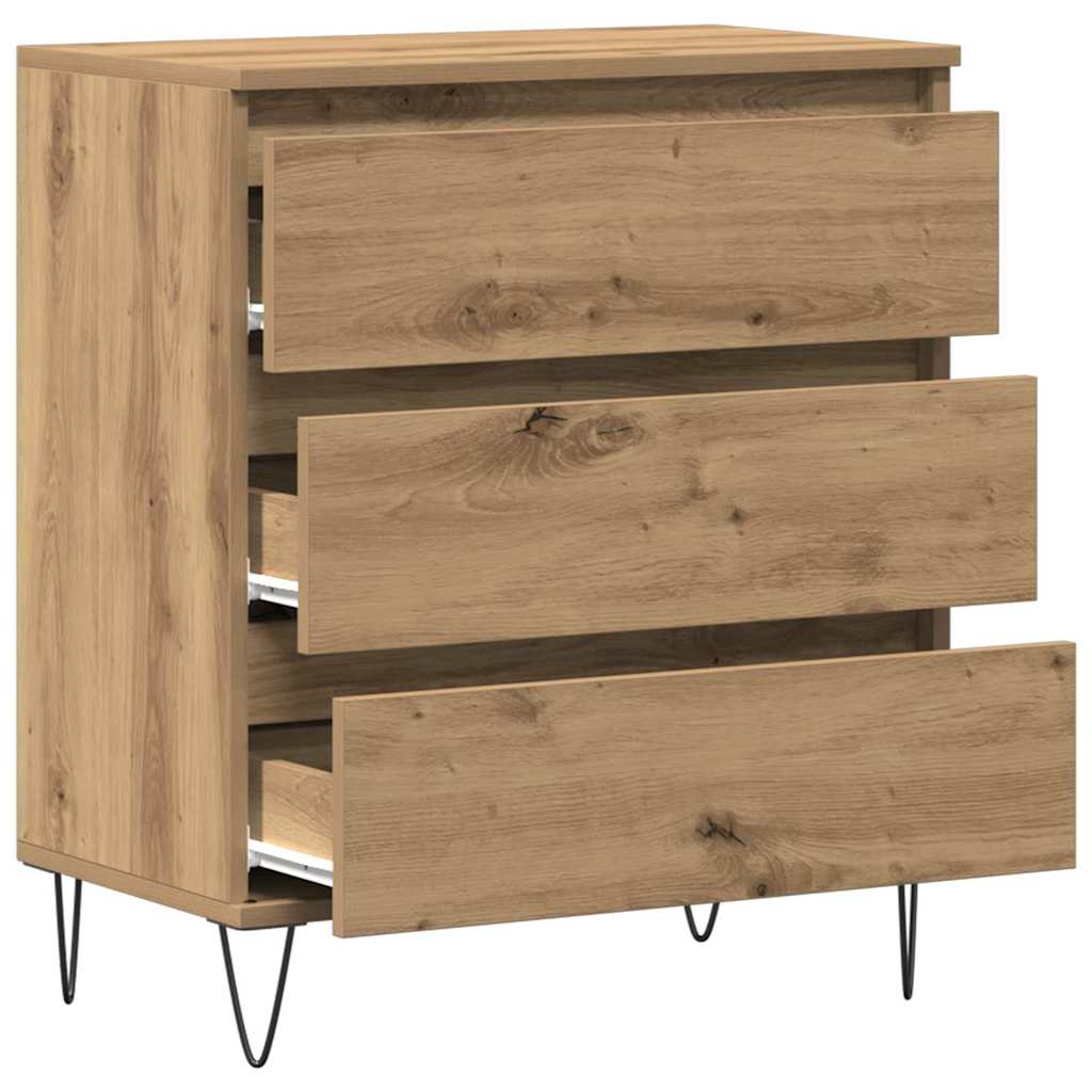 Sideboard Eiche handwerklich 60 x 35 x 70 cm Holzwerkstoff