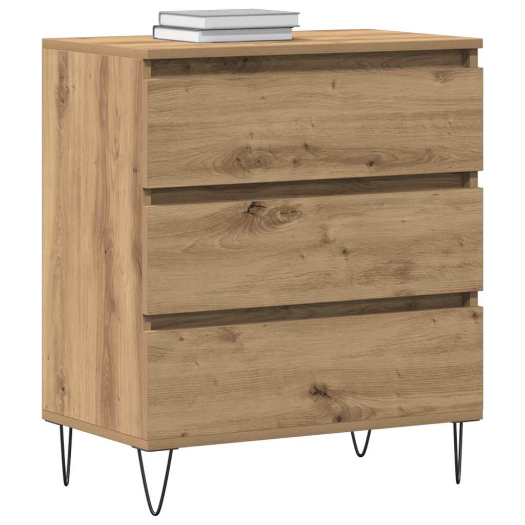 Sideboard Eiche handwerklich 60 x 35 x 70 cm Holzwerkstoff
