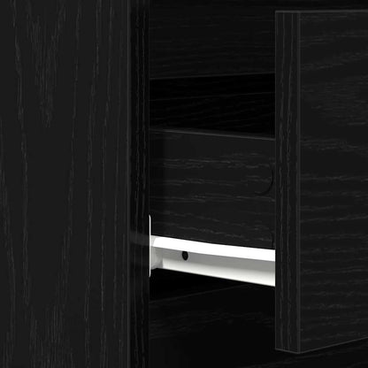 Sideboard Schwarze Eiche 60 x 35 x 70 cm Holzwerkstoff
