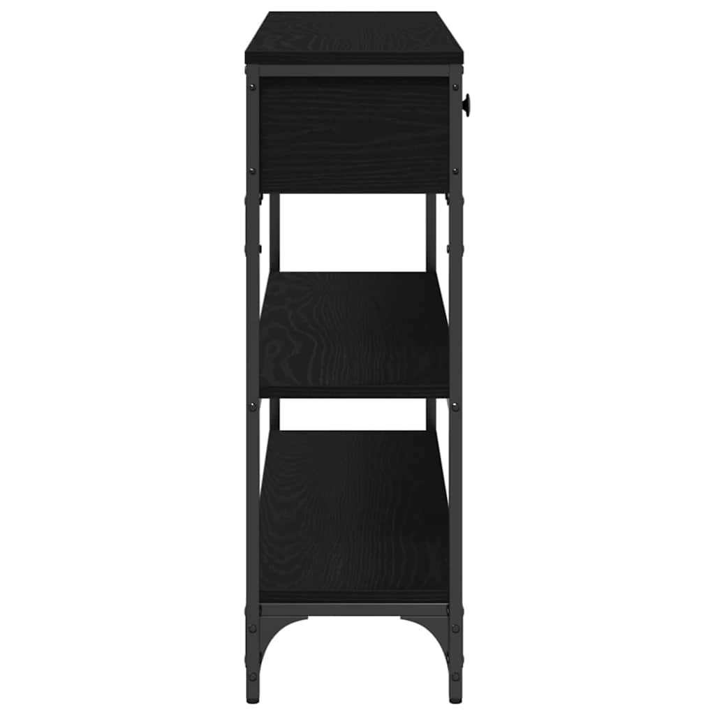 Konsolentisch mit Schubladen Schwarze Eiche 100 x 25 x 75 cm