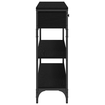 Konsolentisch mit Schubladen Schwarze Eiche 100 x 25 x 75 cm