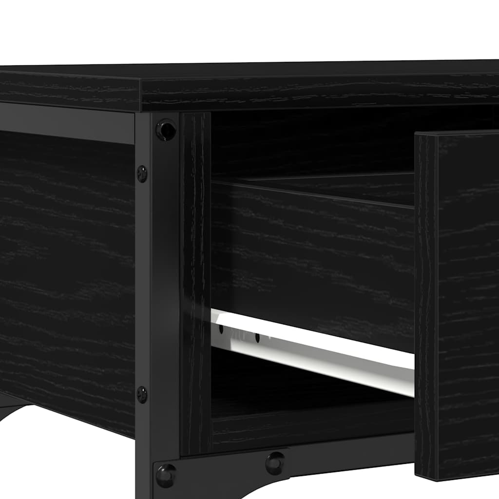 Konsolentisch mit Schubladen Schwarze Eiche 72,5 x 25 x 75 cm