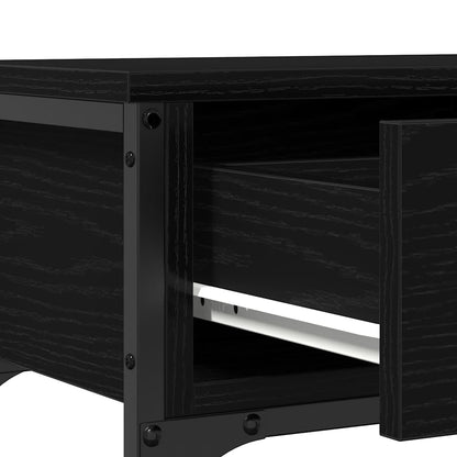 Konsolentisch mit Schubladen Schwarze Eiche 72,5 x 25 x 75 cm