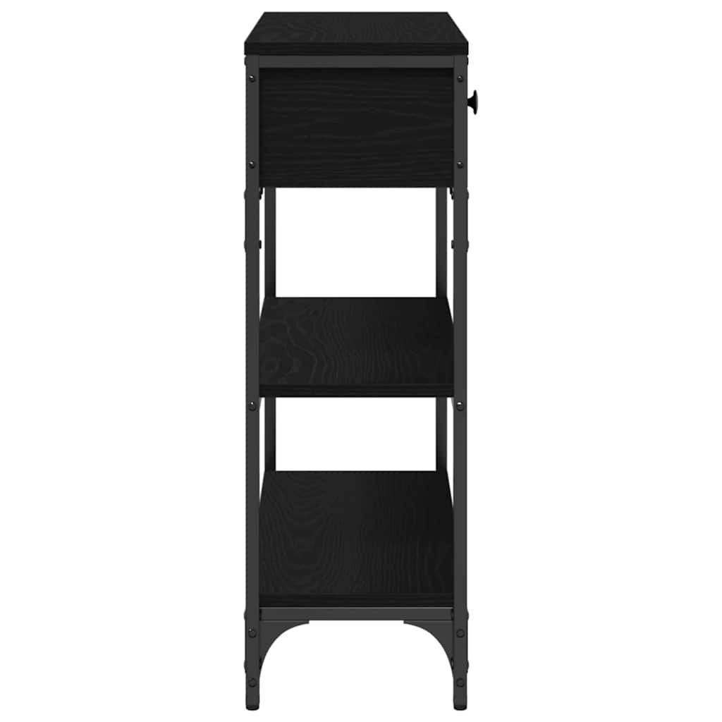 Konsolentisch mit Schubladen Schwarze Eiche 72,5 x 25 x 75 cm