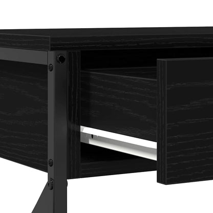 Konsole Tisch mit Schubladen Schwarze Eiche 100 x 28 x 75 cm