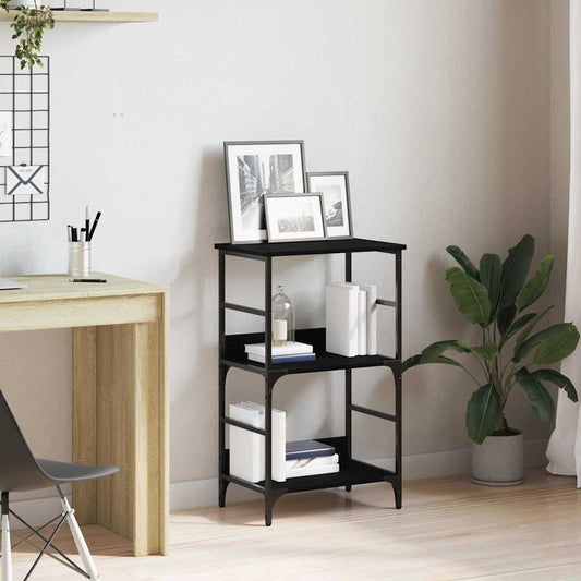 Regal Schwarze Eiche 50 x 33 x 82 cm Holzwerkstoff
