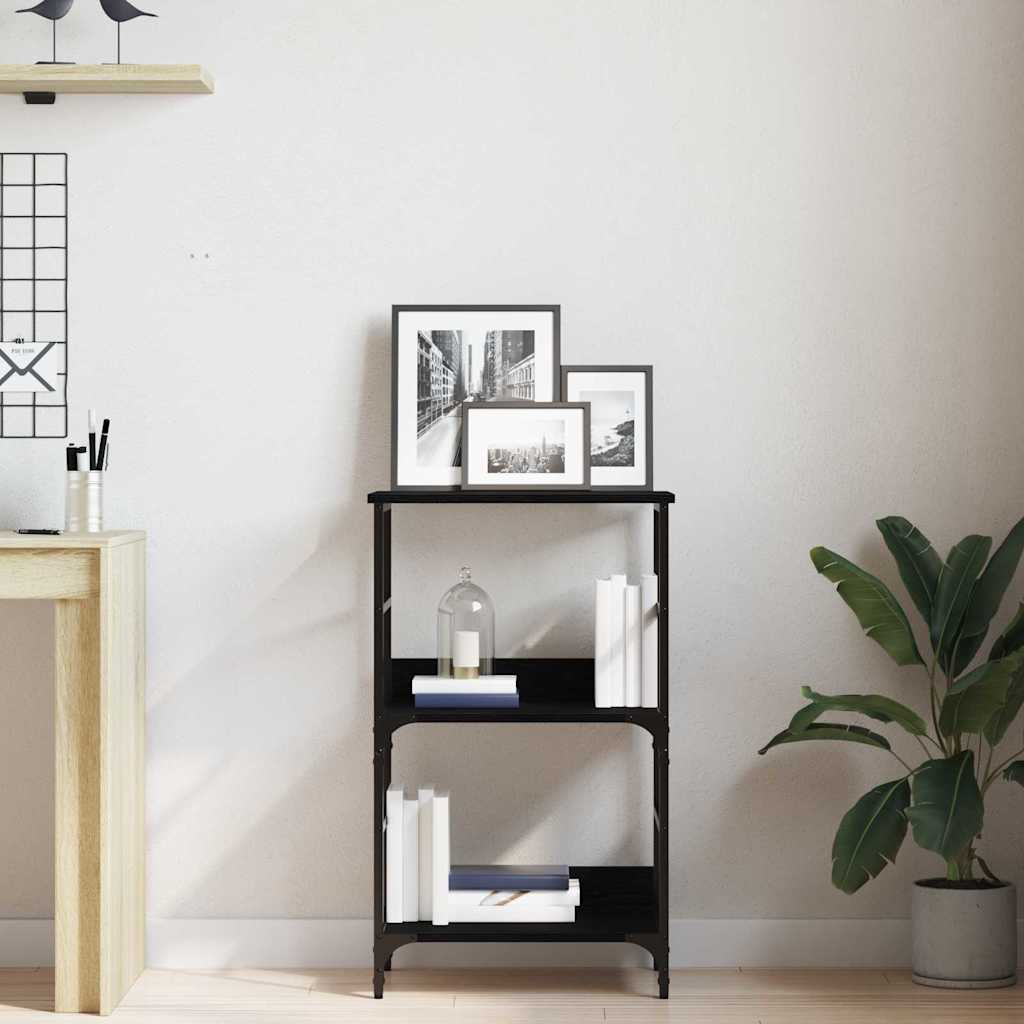 Regal Schwarze Eiche 50 x 33 x 82 cm Holzwerkstoff