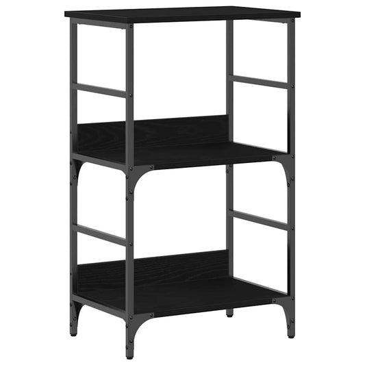 Regal Schwarze Eiche 50 x 33 x 82 cm Holzwerkstoff