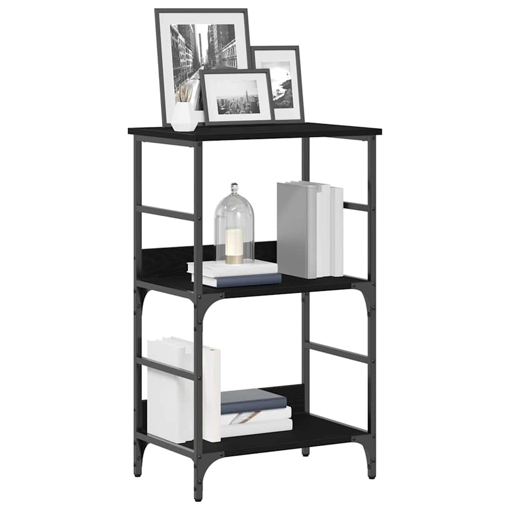 Regal Schwarze Eiche 50 x 33 x 82 cm Holzwerkstoff