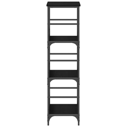 Regal Schwarze Eiche 50 x 33 x 117.5 cm Holzwerkstoff