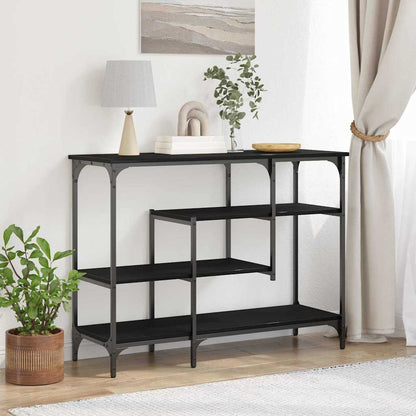 Konsolentisch mit Regal Schwarze Eiche 100 x 35 x 75 cm