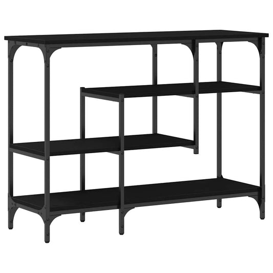 Konsolentisch mit Regal Schwarze Eiche 100 x 35 x 75 cm