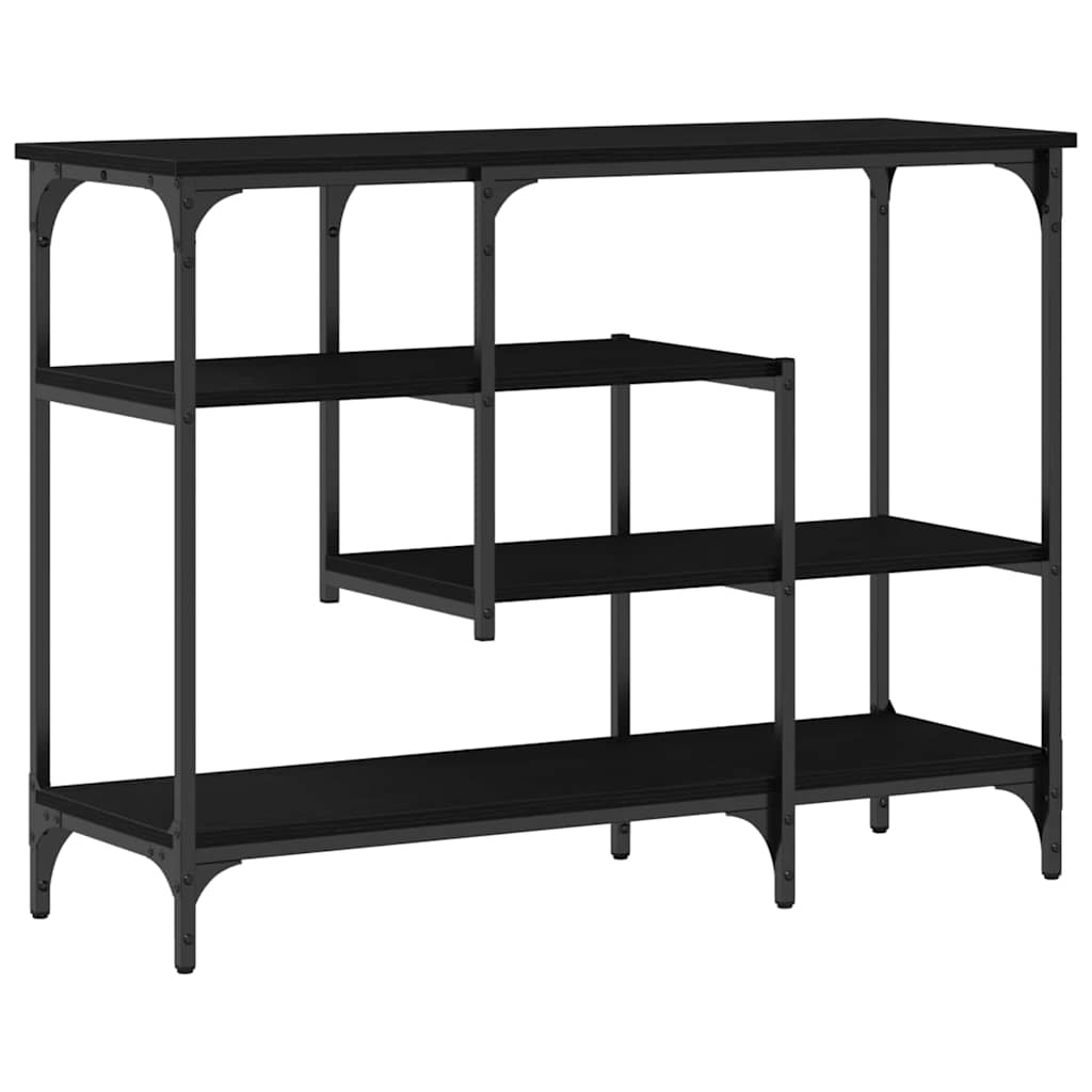 Konsolentisch mit Regal Schwarze Eiche 100 x 35 x 75 cm