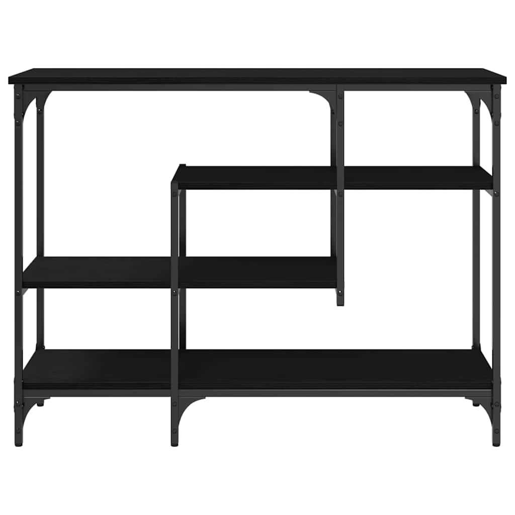 Konsolentisch mit Regal Schwarze Eiche 100 x 35 x 75 cm