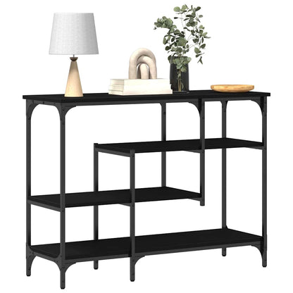 Konsolentisch mit Regal Schwarze Eiche 100 x 35 x 75 cm